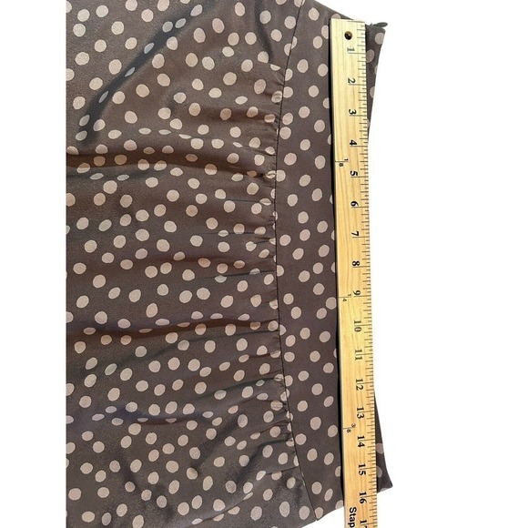 Ann Taylor LOFT Skirt Size 8 Polka Dot Pleats Short Mini School Work Party NWOT - Picture 5 of 16